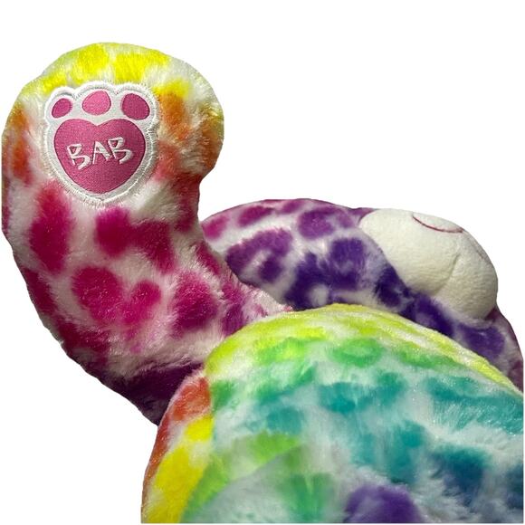 Build‎ A Bear Cat Plush Stuffed 17" Rainbow Cheetah Lisa Frank Collaboration - Picture 4 of 7